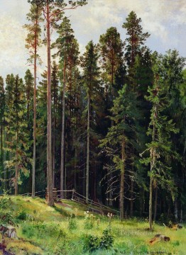 Woods Painting - forest 1892 classical landscape Ivan Ivanovich trees